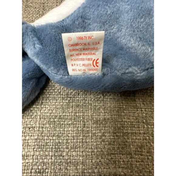 Ty Beanie Babies Echo The Dolphin 1996 Plush Toy Collectible - Picture 6 of 9